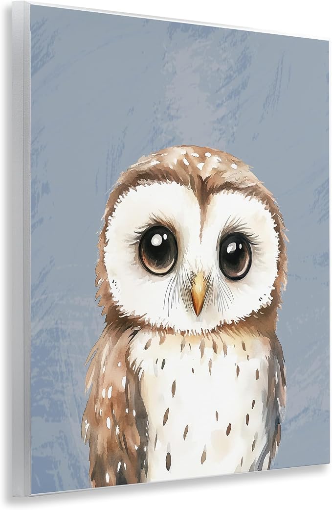 Sweet Woodland Owl Nursery, 11 x 14 Inch Mounted Print on Wall Plaque | Stupell Industries · By Christine Simpson Art · Ready to hang · Charming for nursery or kids room · Made in USA
