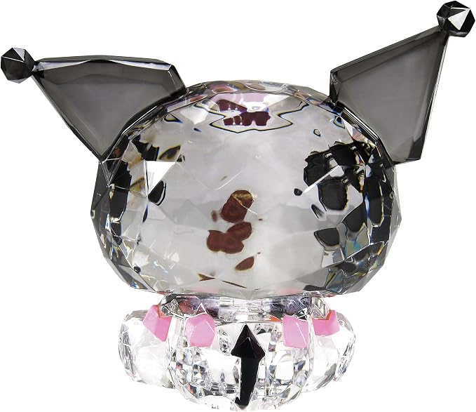 Enesco FACETS Sanrio Kuromi Sitting Miniature Figurine, 1.8 Inch, Multicolor