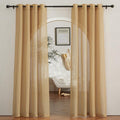NICETOWN Sheer Linen Curtains 84 inch Long by NICETOWN
