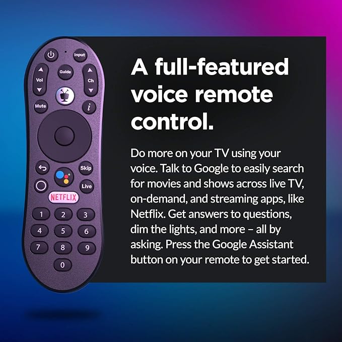 TiVo Stream 4K – Every Streaming App and Live TV on One Screen – 4K UHD, Dolby Vision HDR and Dolby Atmos Sound – Powered by Android TV – Plug-In Smart TV, One size