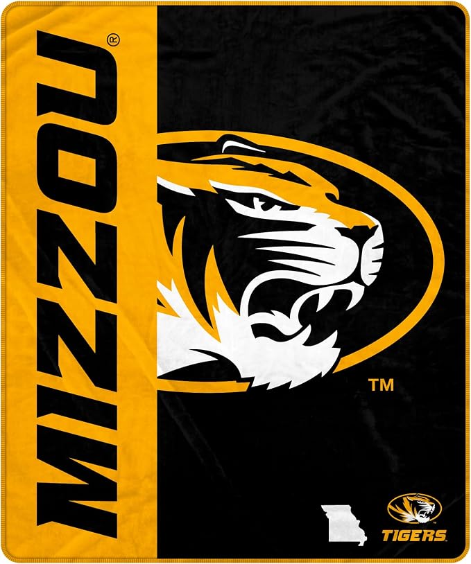 Proformance Home NCAA Missouri Tigers Endzone Ultra Soft Tailgate Throw