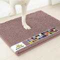 Muddy Mat® | Super Water Absorbent Door Mat Indoor, Microfiber Quick Dry Chenille Entryway Rug, Slip Resistant Front Door Mat, Indoor Mats for Entryway, Machine Washable Pet Rug, Plum 24" x 60"