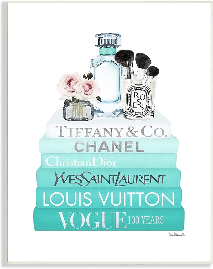 Glam Fashion Cosmetics, 13 x 19 Inch Mounted Print on Wall Plaque | Stupell Industries · By Amanda Greenwood · Hand finished · Ready to hang · Made in USA