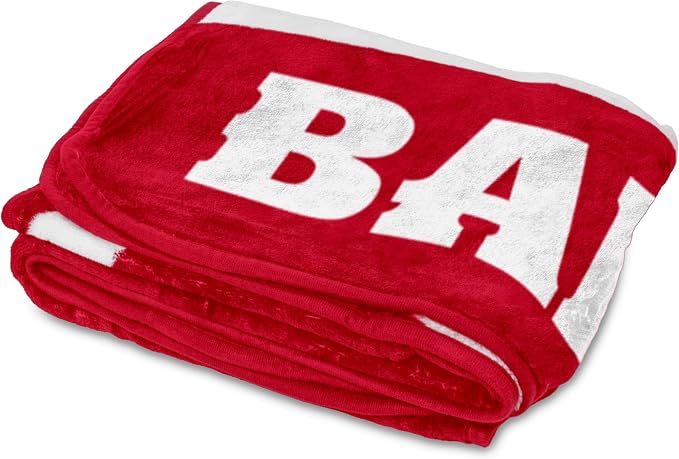 Logo Brands NCAA Raschel Throw Blanket – 50 x 60 Soft Fleece Blanket, Officially Licensed Collegiate Design, Cozy Throw for Tailgating, Game Day, & Home Décor