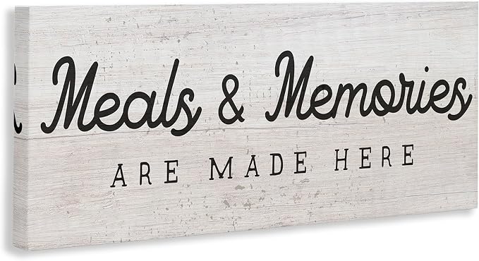 Rustic Kitchen Meals, 10 x 24 Inch Canvas Wall Art | Stupell Industries · By Lil' Rue · Ready to hang · Cozy country charm for kitchen or dining room · Made in USA