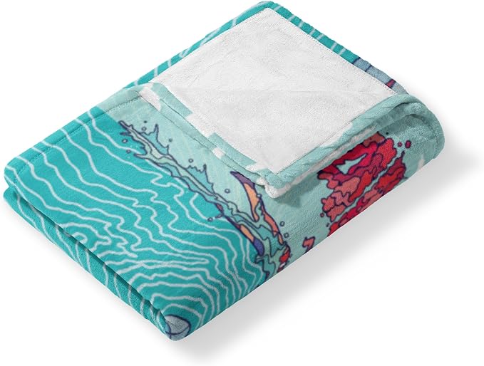 Northwest Jaws Squiggle Poster Silk Touch Throw Blanket 40x50 inches