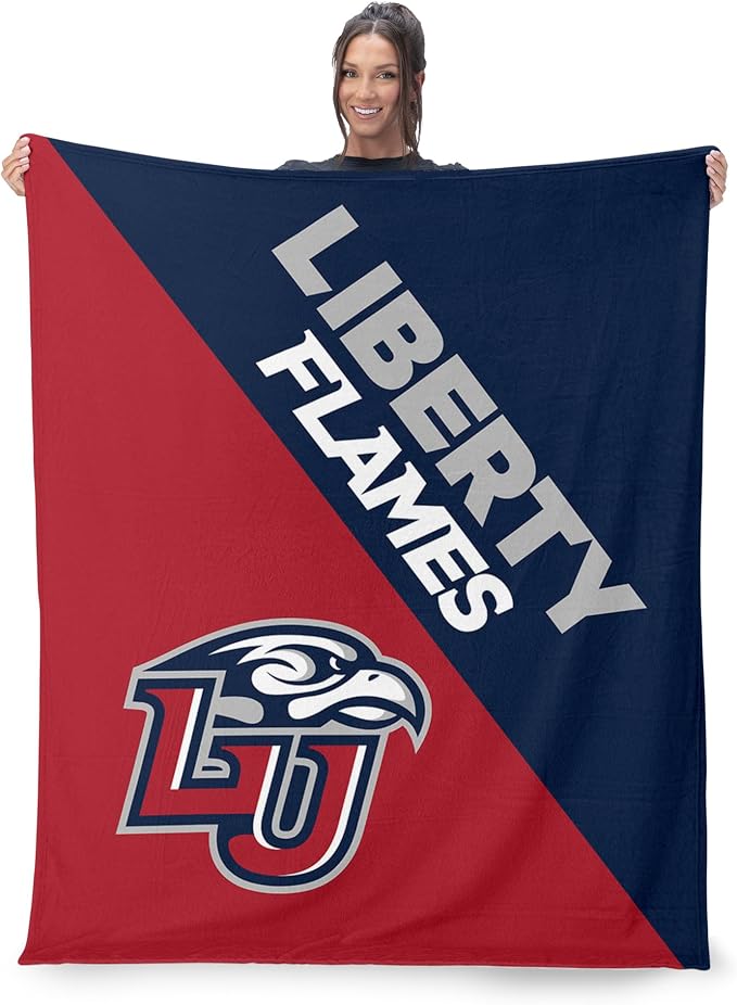 Northwest NCAA Silk Touch Throw Blanket, Ultra Soft Plush Polyester, Lightweight Warm Decorative Fan Gift, 46 x 60 in