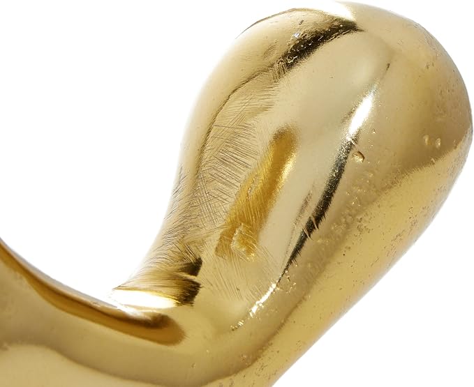 CosmoLiving by Cosmopolitan Aluminum Metal Abstract Decorative Sculpture Home Decor Statue, Accent Figurine 10" x 10" x 9", Gold