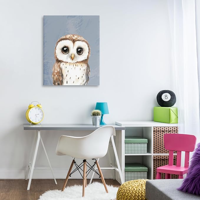 Sweet Woodland Owl Nursery, 30 x 40 Inch Canvas Wall Art | Stupell Industries · By Christine Simpson Art · Ready to hang · Charming for nursery or kids room · Made in USA
