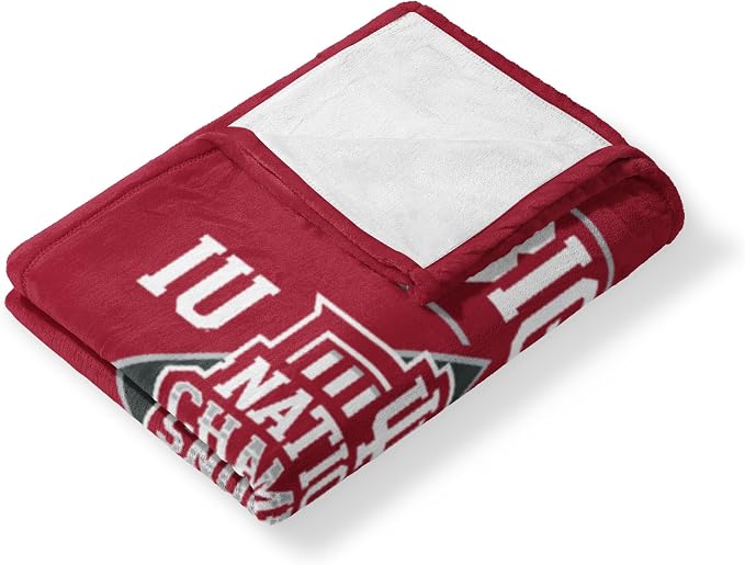 Northwest NCAA Silk Touch Throw Blanket, Ultra Soft Plush Polyester, Lightweight Warm Decorative Fan Gift, 46 x 60 in