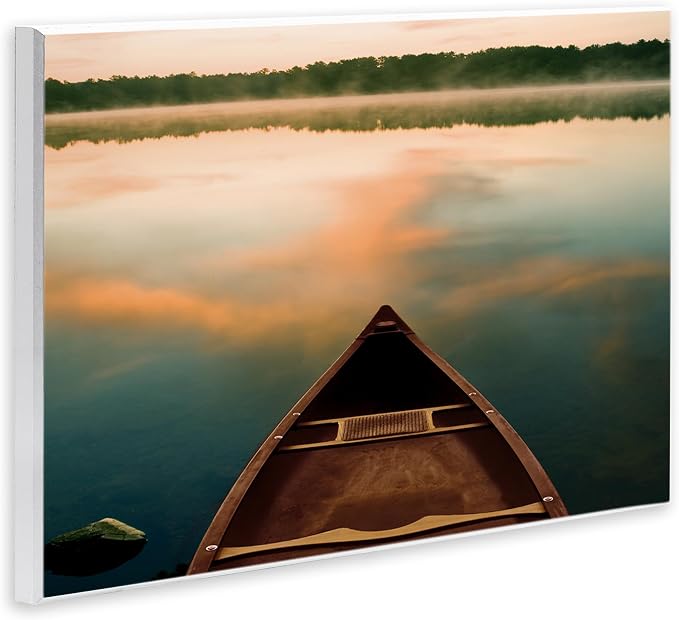 Canoe Lake Sunrise Landscape, 10 x 15 Inch Mounted Print on Wall Plaque | Stupell Industries · By Danita Delimont · Ready to hang · Made in USA