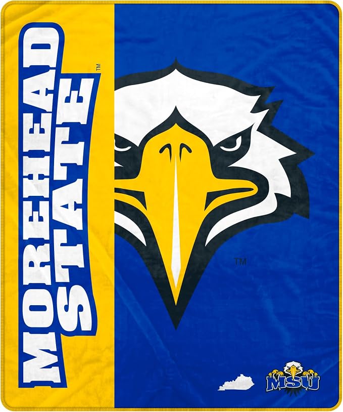 Proformance Home NCAA Morehead State Eagles Endzone Ultra Soft Tailgate Throw