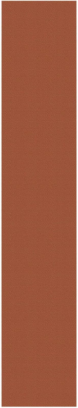IOHOUZE Washable Exrea Long Hallway Runner Rug 3x14 Non Slip Rubber Backed Kitchen Runner Entryway Runner Indoor, Woven Rugs Floor Carpet for Kitchen Hall Entryway, Burnt Orange/Tan