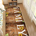 GUBIYU Rustic Sunflower Area Rug for Living Room A Little Bit of Crazy Family Home Welcome Rugs,Home Porch Decor Doormat,Farmhouse Entrance Rug for Bedroom,Housewarming Gift,Wedding Room 23.6"x59"