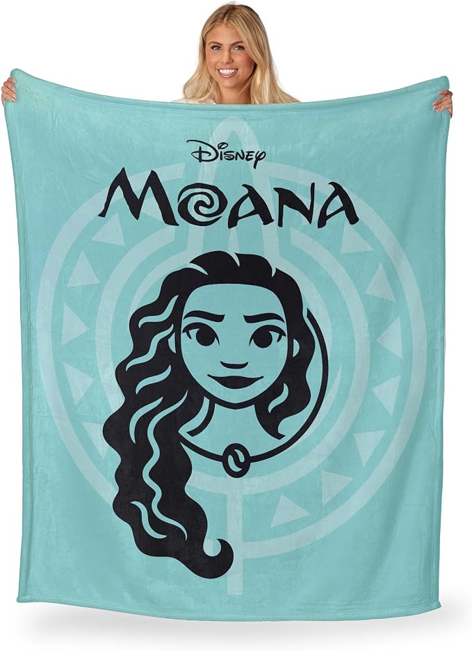 Northwest Disney Princess Silk Touch Throw Blanket, 50" x 60", Iconic Moana