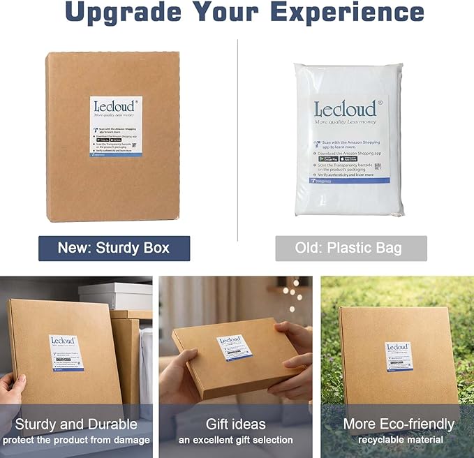 Lecloud Ivory Sheer Curtains 84 Inches Long 2 Panels, Solid Voile Light - Image 5