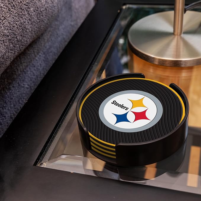 Rico Industries NFL Football Classic Favorites: PVC Coaster Set (4-Pack)