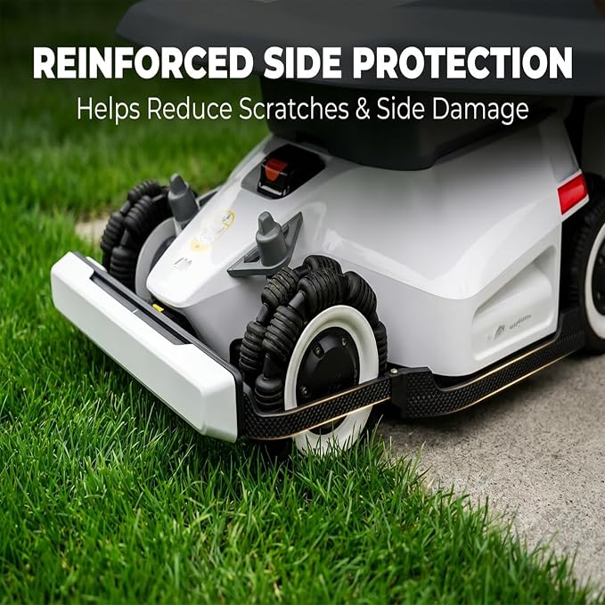Reinforced Side Guard for Mammotion Luba Mini AWD 800/1500 Robot Lawn Mower – Heavy-Duty Left & Right Side Bumper Protection, Robotic Mower Guard (Not Compatible with 2025 or Luba H Series)