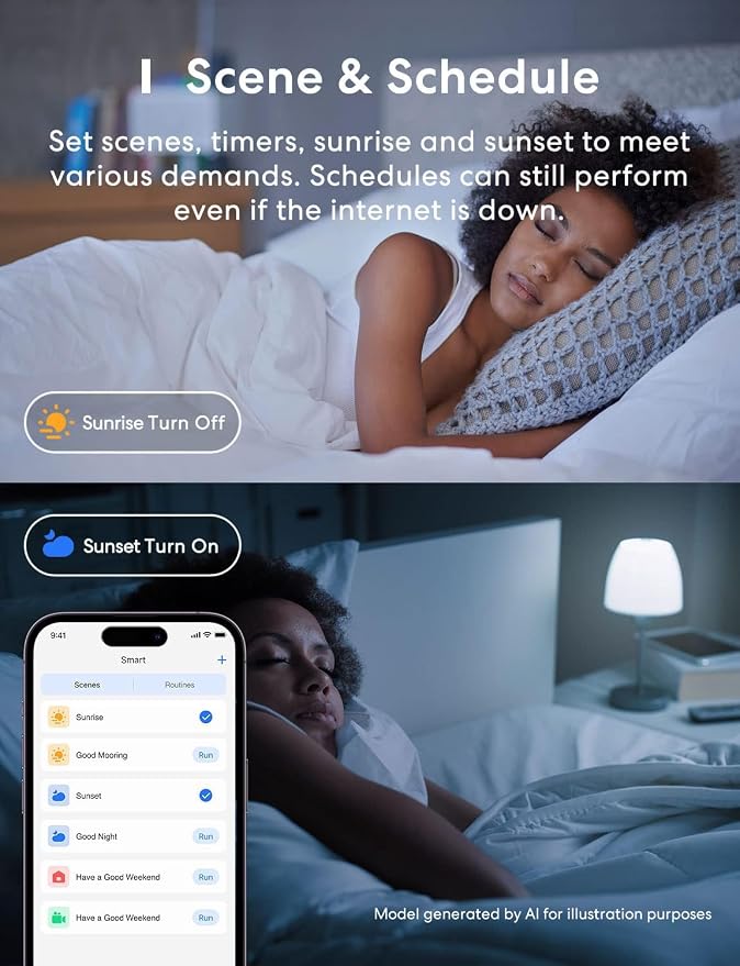 meross Smart LED Light Bulb, Smart WiFi LED Bulbs Compatible with Apple HomeKit, Siri, Alexa, Google Home & SmartThings, Dimmable E26 Multicolor 2700K-6500K RGBWW, 810 Lumens 60W Equivalent, 2 Pack | 2 Pack Smart WiFi LED Bulbs, 810 Lumens 60W Equivale...