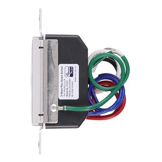 Eaton Z-Wave Plus RF9601WS Wireless Switch, Single Pole, 3-Way, 3-Way, White Satin