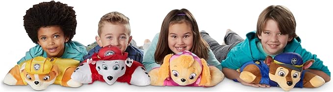 Pillow Pets Nickelodeon Paw Patrol Skye, 16" Plush Toy | Soft Plush Pillow Companion, Unfastens into a Cozy Pillow at Night, Machine Washable, BPA and Phthalates Free