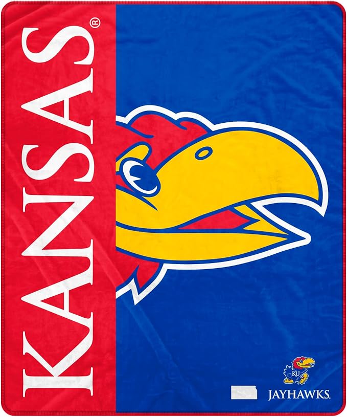 Proformance Home NCAA Kansas Jayhawks Endzone Ultra Soft Tailgate Throw