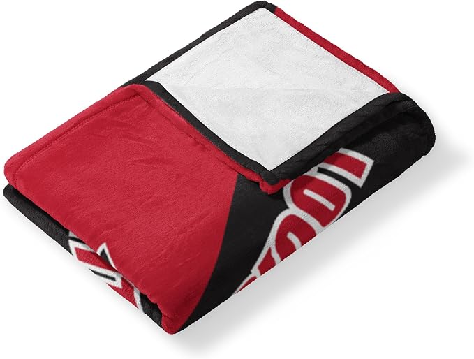 Northwest NCAA Silk Touch Throw Blanket, Ultra Soft Plush Polyester, Lightweight Warm Decorative Fan Gift, 46 x 60 in