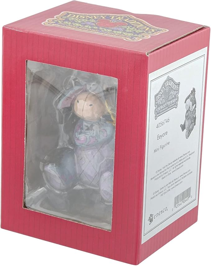 Enesco Disney Traditions by Jim Shore Winnie The Pooh Eeyore Holding Butterfly Miniature Figurine, 3.25 Inch, Multicolor