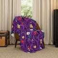 Coraline Button Eyes Halloween Bedding Super Soft Cozy Plush Throw, 46 in x 60 in, (Officially Licensed Product) by Franco