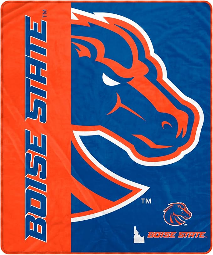 Proformance Home NCAA Boise State Broncos Endzone Ultra Soft Tailgate Throw