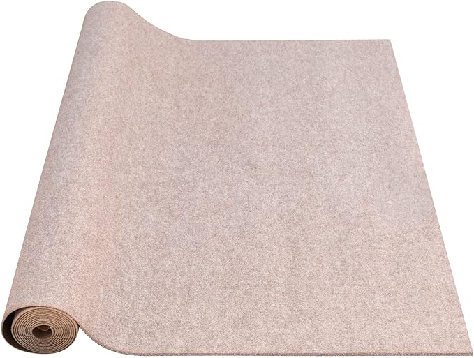 Happybuy 6 ft x 29.5 ft Brown Marine Carpet for Boats Waterproof - 0.18" Thick Indoor Outdoor Rug Carpet Roll for Home Patio Porch Deck