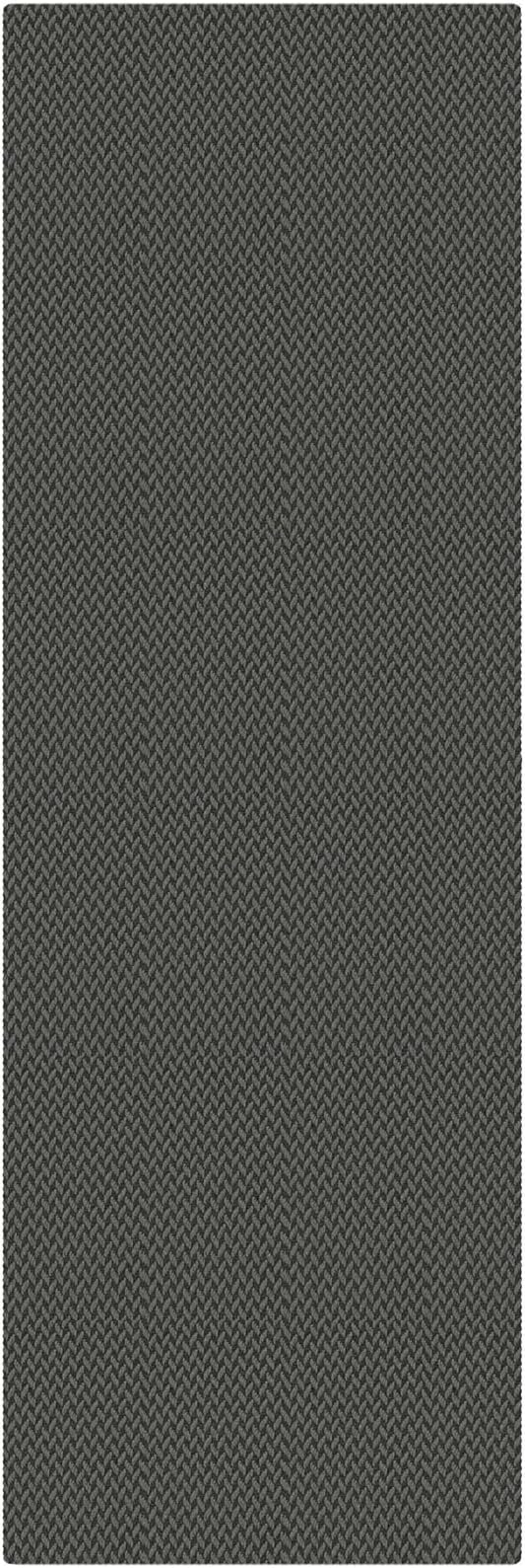 IOHOUZE Washable Runner Rug 2x6 Non Slip Runners for Hallways Entryway Runner Indoor, Kitchen Rugs Woven Cotton Floor Carpet for Kitchen Hall Entrance Bedroom, Grey/Black