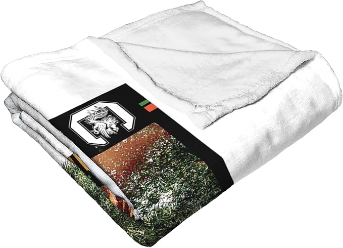 Northwest NCAA South Carolina Fighting Gamecocks Silk Touch Throw Blanket, 50" x 60", Campus Life