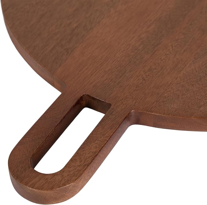 Kate and Laurel Staven Transitional Two-Piece Serving Boards Set; 7 x 22 and 14 x 18; Walnut Brown; Modern Food-Safe Charcuterie Boards from Solid Mango Wood for Use as Kitchen Countertop Decor