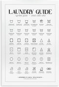 Laundry Room Symbol Guide, 10 x 15 Inch Mounted Print on Wall Plaque | Stupell Industries · By Andrea Jasid Grassi · Ready to hang · Helpful typography and symbols art · Made in USA