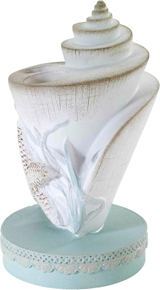 Avanti Linens - Toothbrush Holder, Countertop Essentials, Farmhouse Chic Bathroom Decor (Farmhouse Shell Collection)