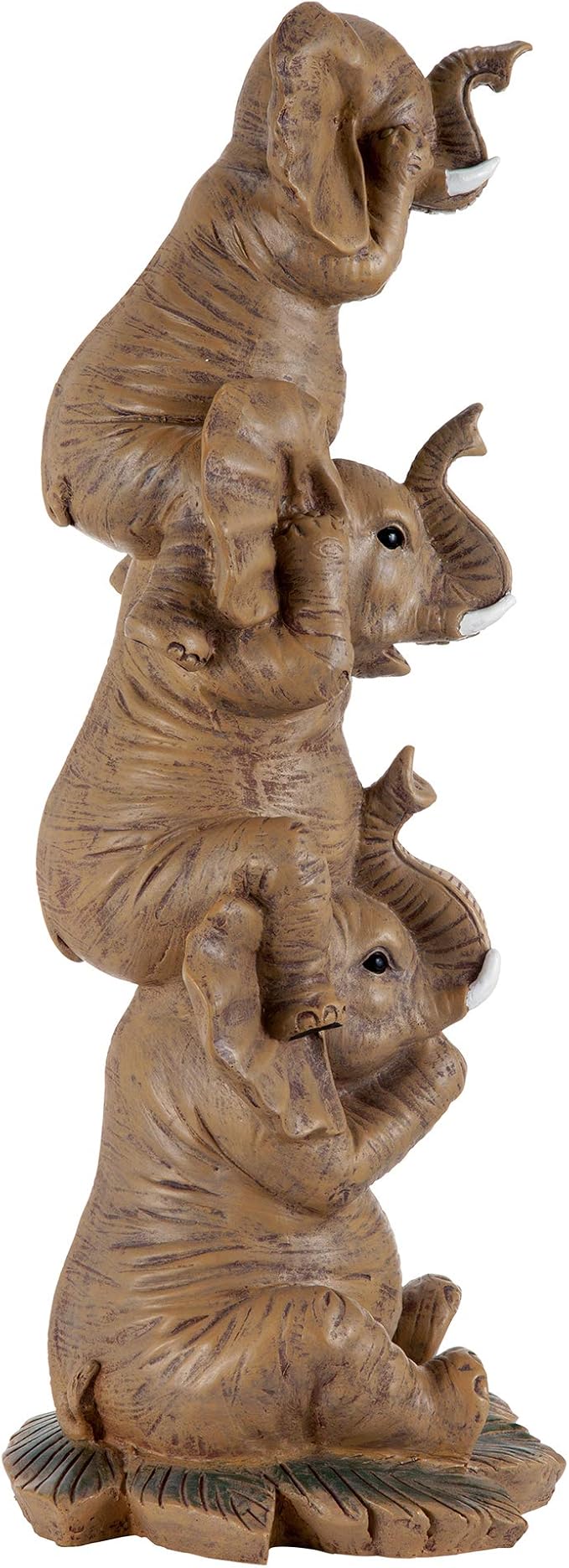 Large hear see speak no evil elephants
