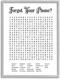 Bathroom Word Puzzle, 16 x 20 Inch Framed Giclée Print | Stupell Industries · By Lettered and Lined · Ready to hang · Great for bath or laundry spaces · Made in USA