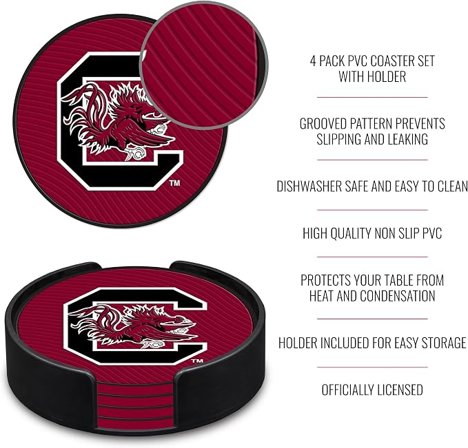 Rico Industries NCAA 4pack Coaster Set - Classic Favorites