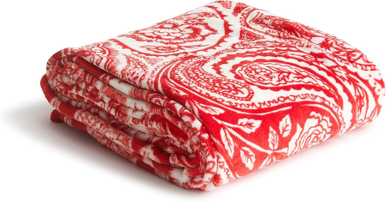 Vera Bradley Women's Fleece Throw Blanket – Soft Plush Blanket for Couch, Bedroom & Home Décor