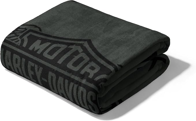 Northwest Harley-Davidson Muted Wings Silk Touch Throw Blanket, 46 x 60 in | 100% Polyester, Velvety Feel, Lightweight Warmth, Couch Bed Chair Lounging, Giftable Indoor Comfort