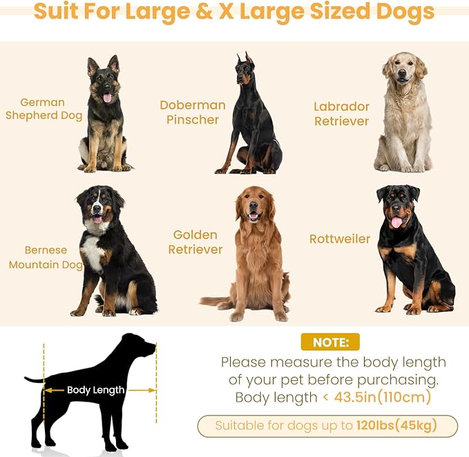 51" XL Dog Bed Couch, Elevated Large Dog Sofa with Backrest and Armrests, Soft Memory Foam Extra Large Pet Bed with Removable Cushion, Durable Linen Pet Couch Furniture, Dark Blue