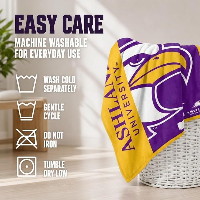 Proformance Home NCAA Ashland Eagles Endzone Ultra Soft Tailgate Throw