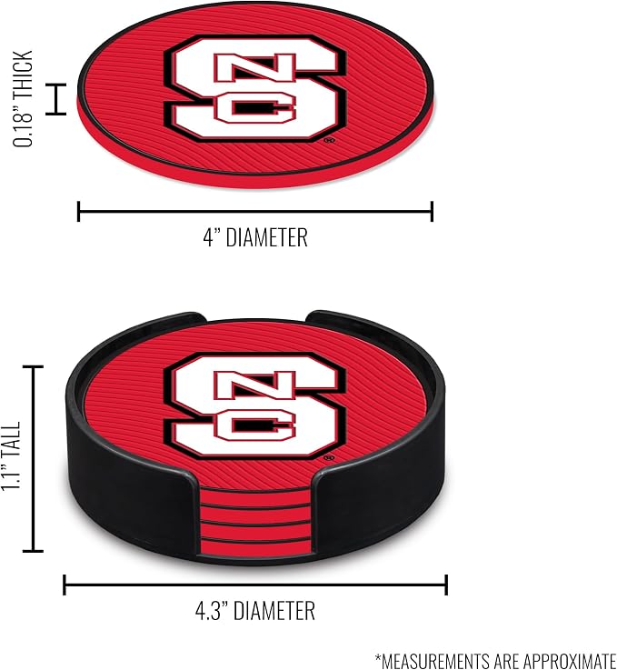 Rico Industries NCAA 4pack Coaster Set - Classic Favorites