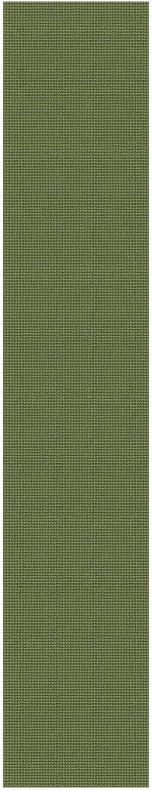 IOHOUZE Washable Exrea Long Hallway Runner Rug 3x16 Non Slip Rubber Backed Kitchen Runner Entryway Runner Indoor, Woven Rugs Floor Carpet for Kitchen Hall Entryway, Olive Green/Earthy Green