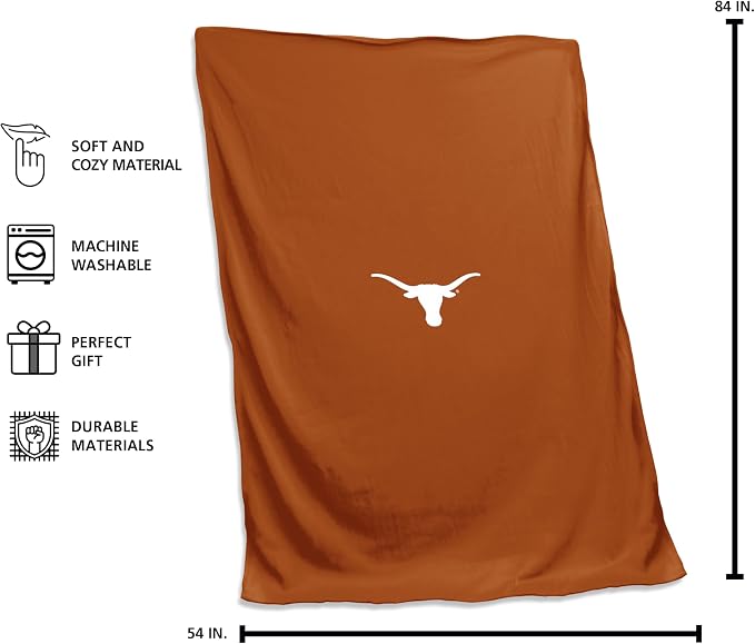 Logo Brands NCAA Unisex-Adult Sweatshirt Blanket