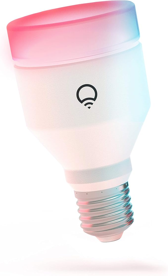 LIFX Color A19 Smart LED Light Bulb, 1100 Lumens, Billions of Colors + Tunable White, Wi-Fi 2.4GHz No Hub Required, Dimmable, Voice & App Control, Compatible with Alexa, Google Home & Siri