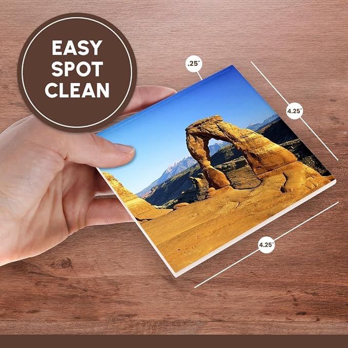 3dRose Florene Worlds Exotic Spots - Utah Arches National Park - Set of 4 Ceramic Tile Coasters (CST_55264_3)