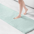 Madison Park Marshmallow Highly Absorbent Bath Runner, 24 x 72, Seafoam | Non slip Backing, Spa Quality Luxurious Plush Bath Rug for Bathroom, Quick Dry, OEKO TEX