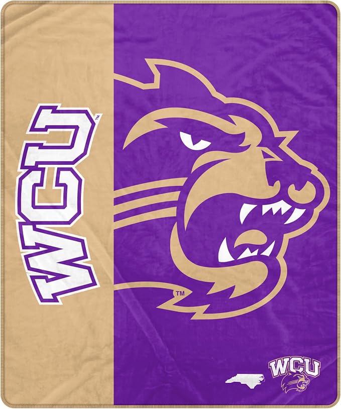 Proformance Home NCAA Western Carolina Catamounts Endzone Ultra Soft Tailgate Throw